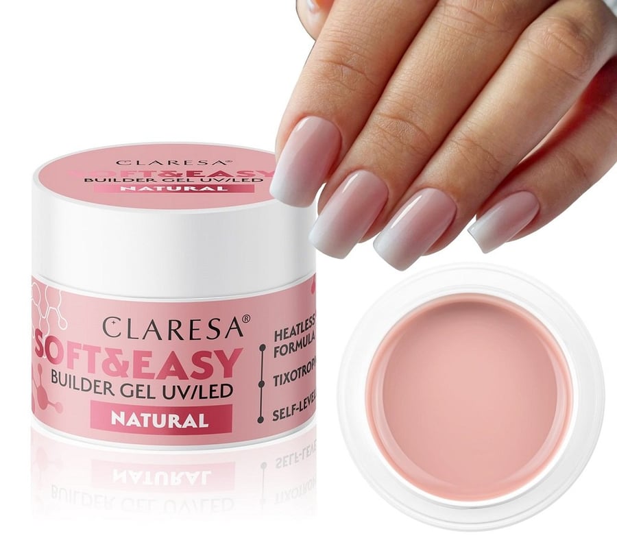 

Claresa Soft & Easy Building Gel для наращивания ногтей, натуральный, 12 г