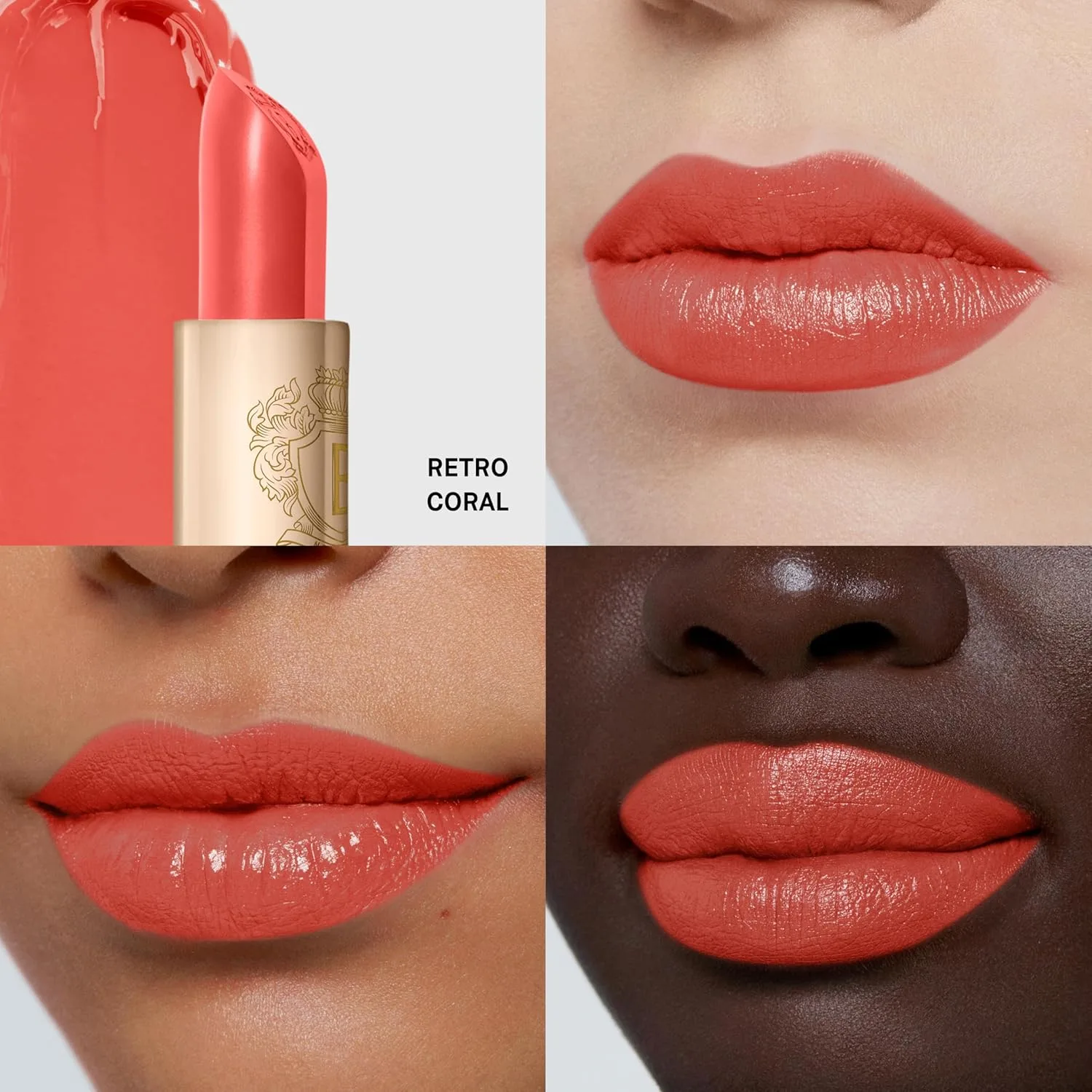 Помада Bobbi Brown Luxe | Яркая, ухаживающая за кожей помада для насыщенного сатинового финиша | Масло ромашки и воск из цветков жасмина, 0,12 унции, 13 Retro Coral (Light pink coral) — фото 2