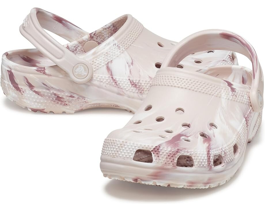 Сабо Crocs Classic Marbled Tie-Dye Clog, цвет Quartz/Multi