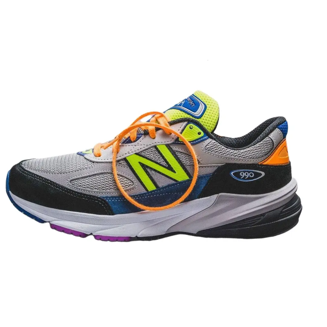 New Balance DTLR x NB 990 V6 Беговые кроссовки для мужчин Серый Черный — фото 3