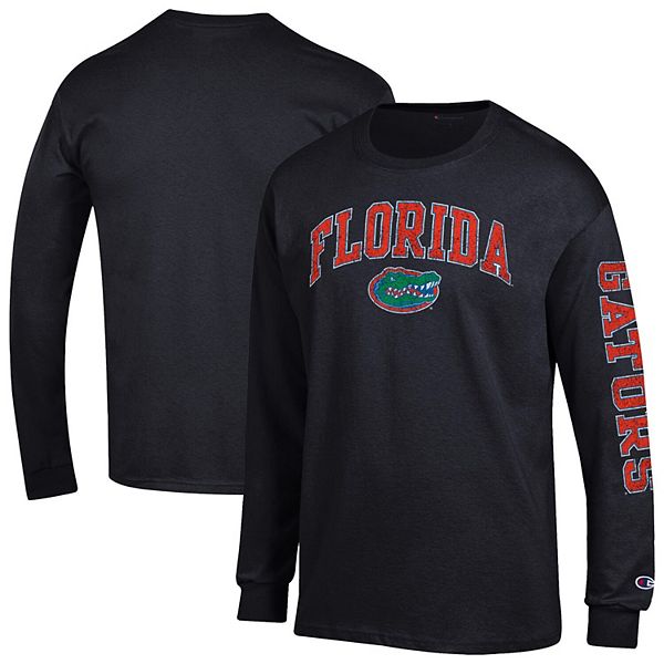 

Мужская черная футболка с длинным рукавом Florida Gators Arch Over Logo Champion