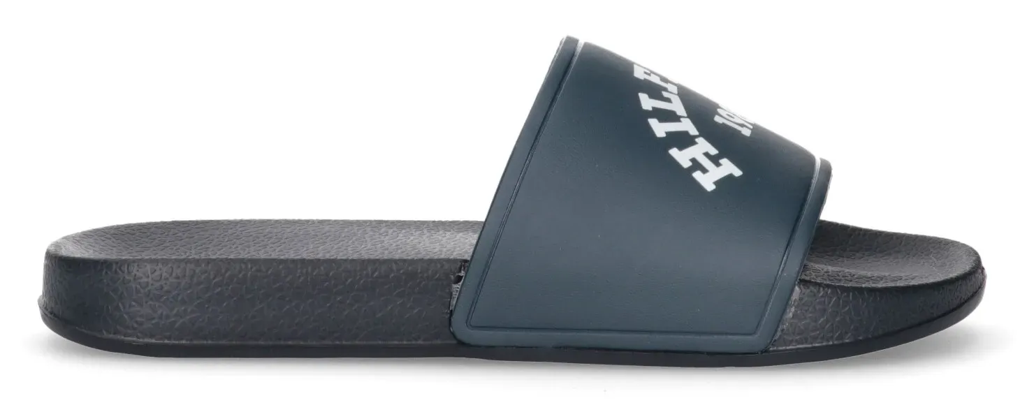 

Туфли для купания Tommy Hilfiger "LOGO POOL SLIDE", летние туфли, обувь для купания, шлепанцы для бассейна с крупным фирменным принтом, синий