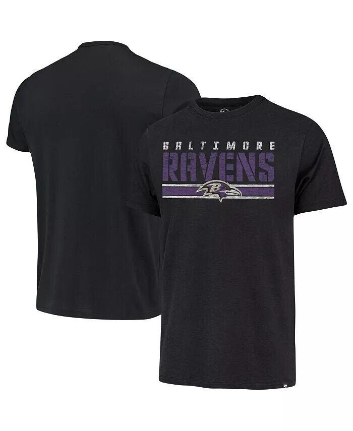 

Мужская черная футболка в полоску Baltimore Ravens Team '47 Brand