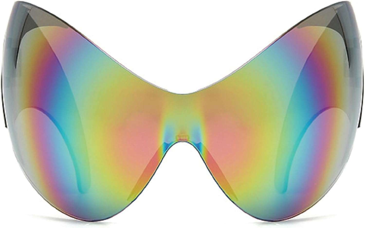 

Модные супербольшие солнцезащитные очки «кошачий глаз» в стиле Y2K для женщин, винтажные солнцезащитные очки-маска в стиле «цельный щит», мужские солнцезащитные очки в стиле хип-хоп mincl, Multicolor