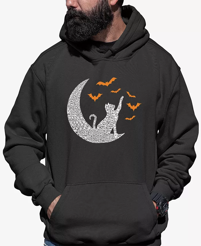 

Мужской худи Lunar Bats с художественным принтом La Pop Art, серый