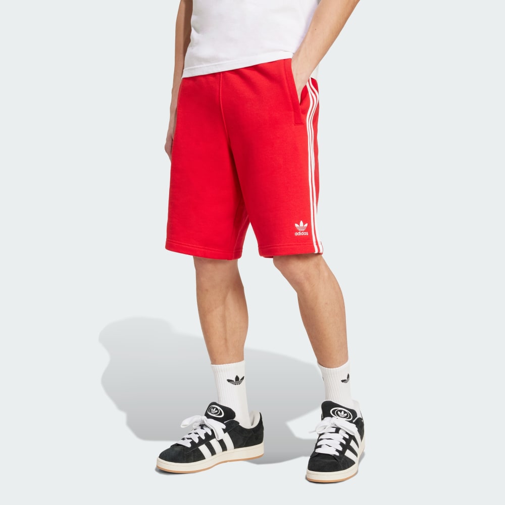 

Шорты Adidas Adicolor 3-Stripes Shorts, цвет Better Scarlet/White