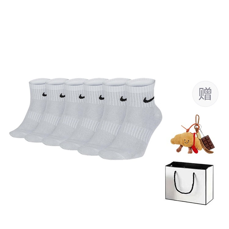 

Носки Unisex Nike, 6 pack (croissant bag gift box set)