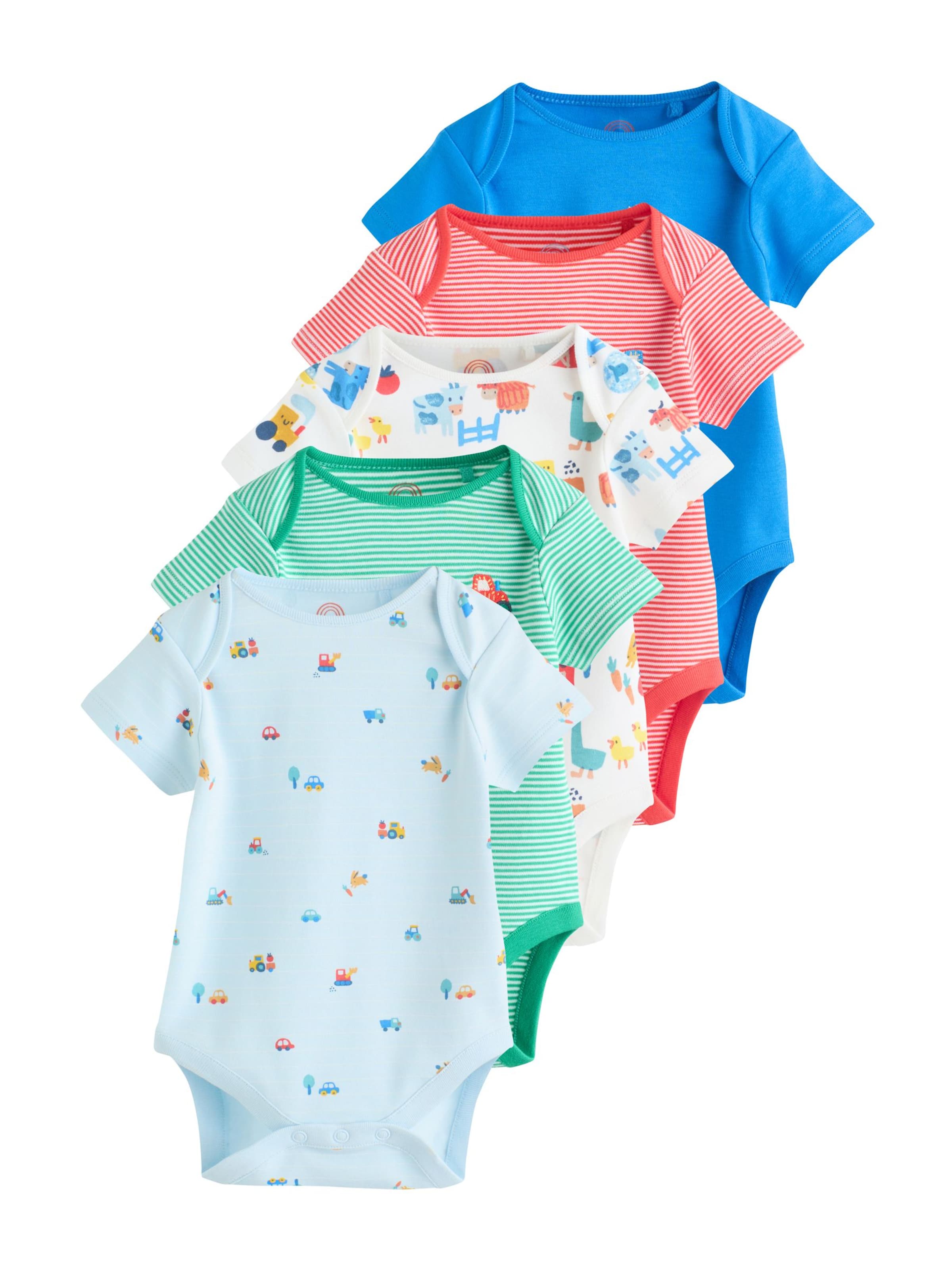 Next Ромпер/Боди в цветах Royal Blue, Light Blue, Green, Red, White