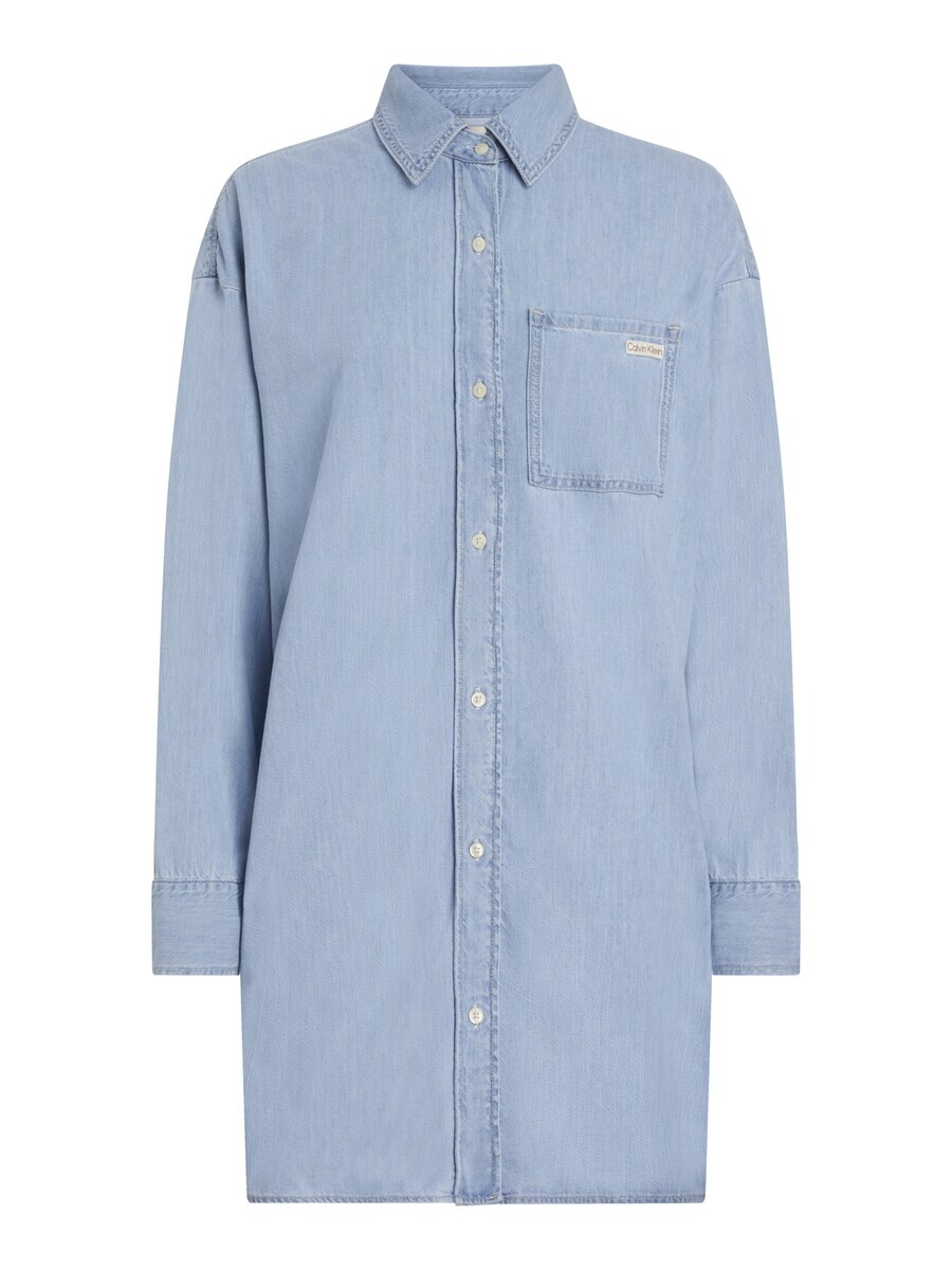 

Платье рубашка Calvin Klein Jeans Shirt Dress, светло-синий