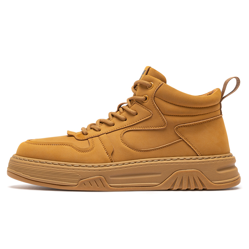 

Высокие скейтерские кроссовки с увеличенной высотой на 4 см, износостойкие, мужские QIAONAI, бело-черные