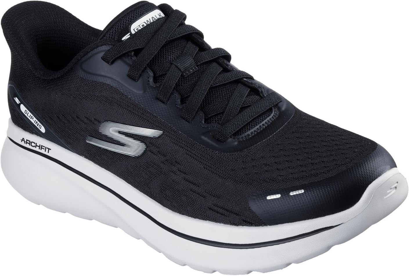 

Мужские кроссовки Skechers Go Walk Arch Fit N-Joy без застежек с поддержкой свода стопы, белый/черный