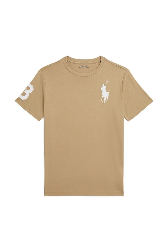 

Хлопковая футболка Polo Ralph Lauren, бежевый