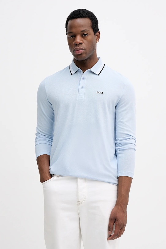 

Лонгслив BOSS Green, синий