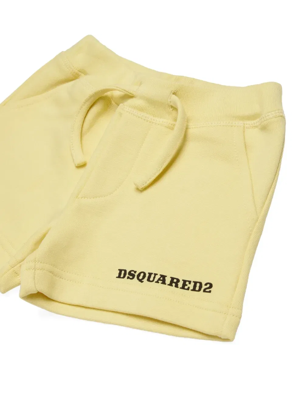 Шорты с кулиской и логотипом DSQUARED2 KIDS, желтый — фото 3