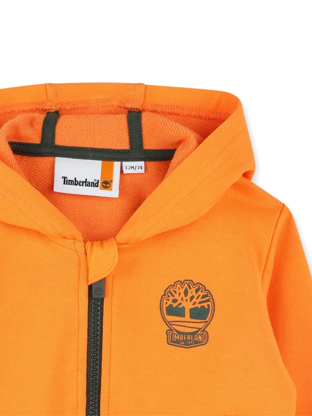 Толстовка с вышитым логотипом Timberland Kids, оранжевый — фото 3