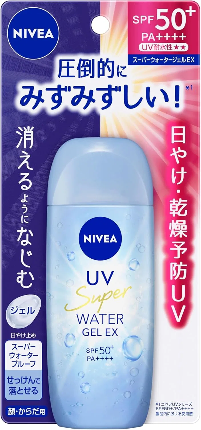 Солнцезащитный гель Nivea UV Water Gel 80g синий