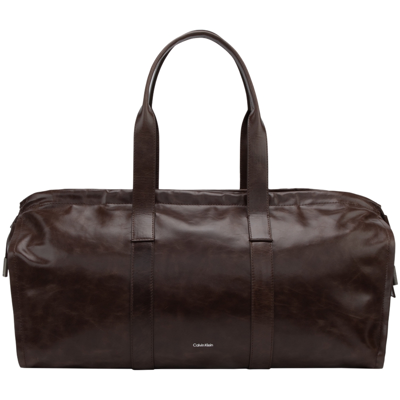 

Calvin Klein Кожаная сумка большая женская какао браун, GBW-Cocoa Brown