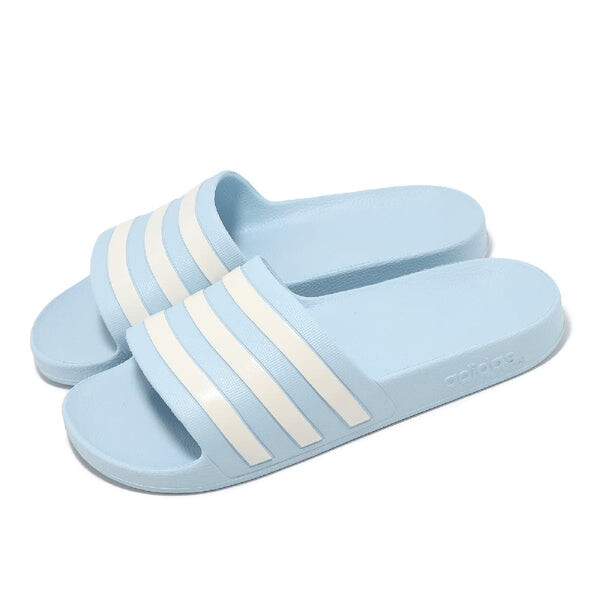 Тапочки adilette slides 'aqua' Adidas, синий — фото 3