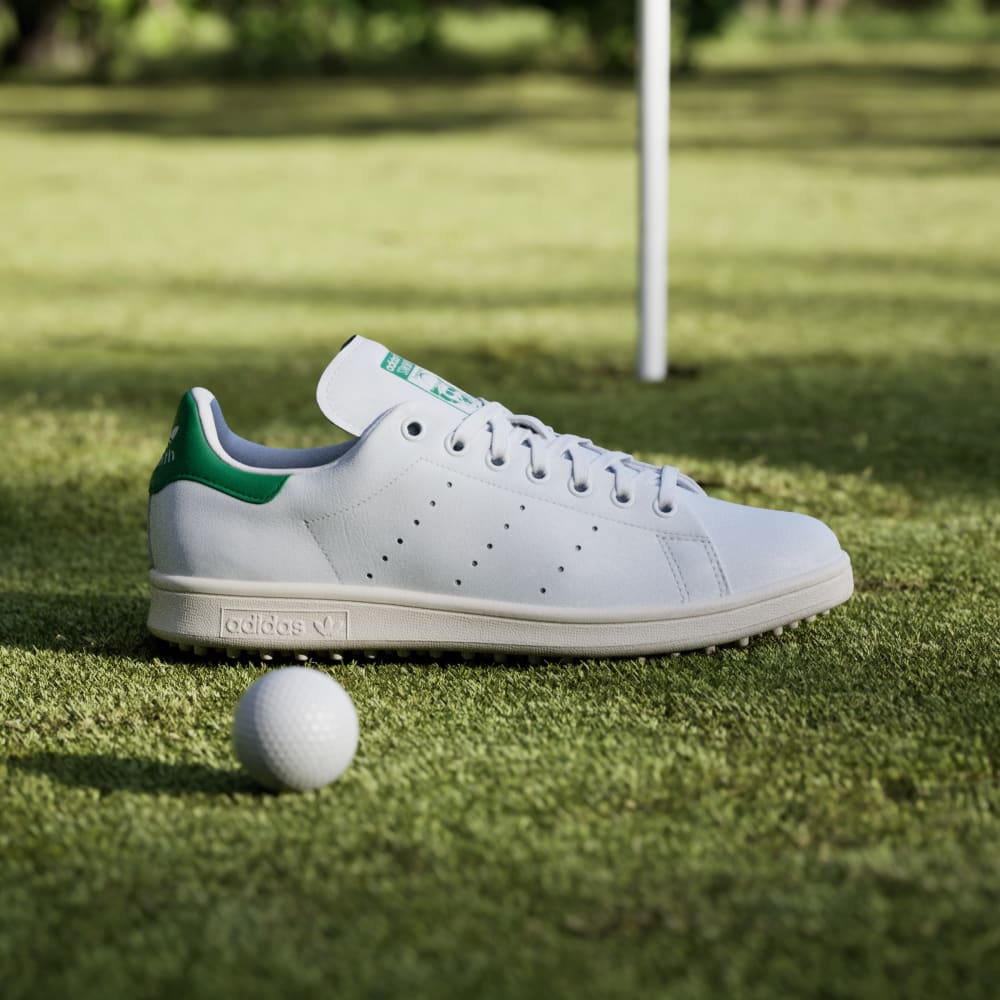 Кроссовки Adidas Stan Smith Spikeless Golf Shoes, цвет Cloud White/Green/Off White — фото 2