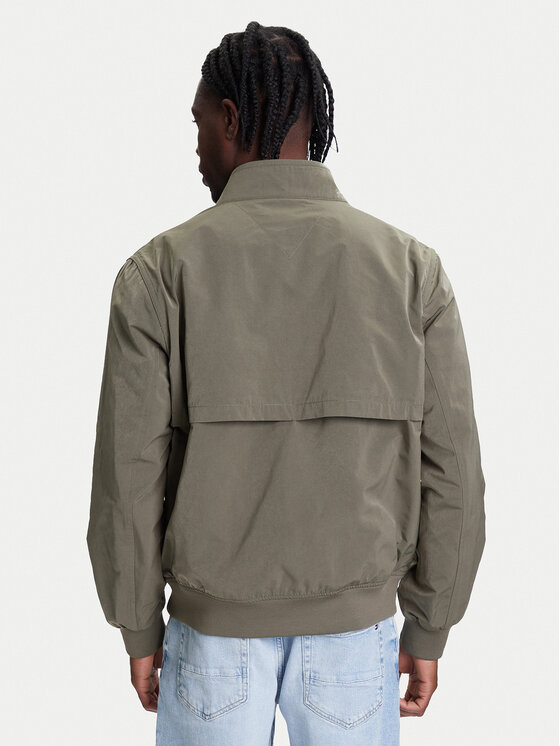 Куртка-Бомбер стандартный крой Harrington MW0MW39637 Tommy Hilfiger, зеленый — фото 3