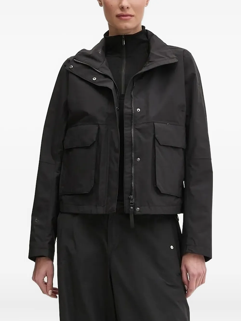 

Куртка с высоким воротом и карманами-клапанами Helly Hansen, черный