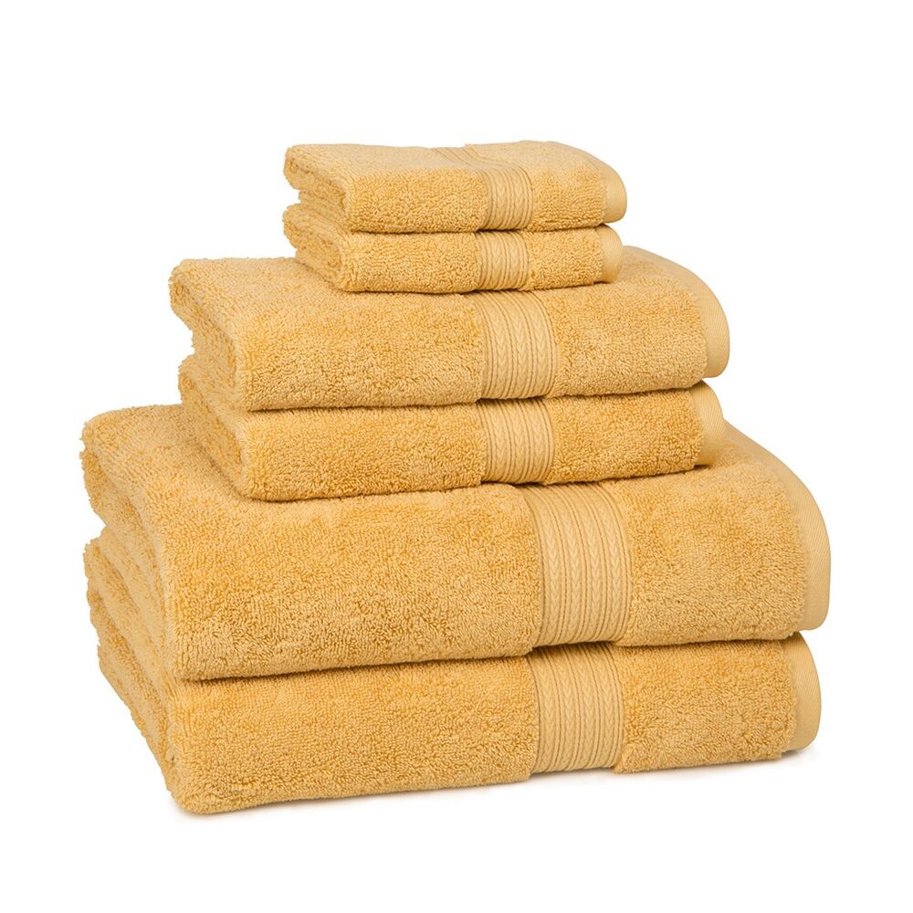

Набор банных полотенец Cassadecor Signature Solid из 6 предметов, золотой
