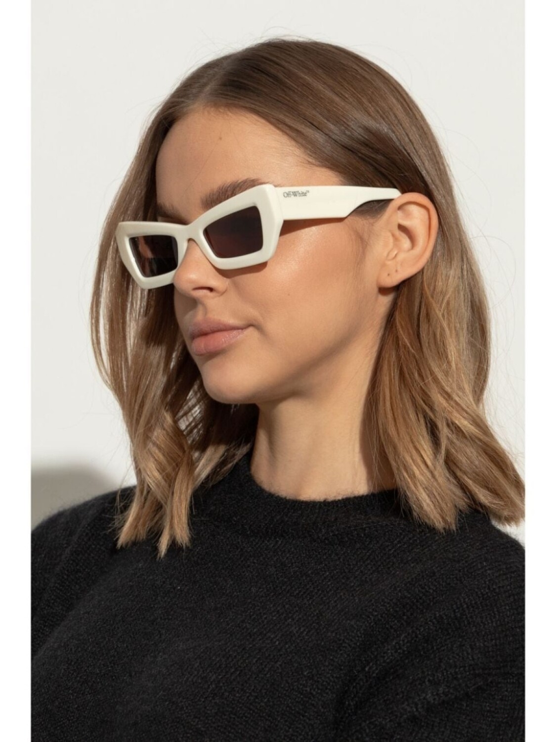 Солнцезащитные очки Off-White Eyewear Virgil в квадратной оправе, белый — фото 2