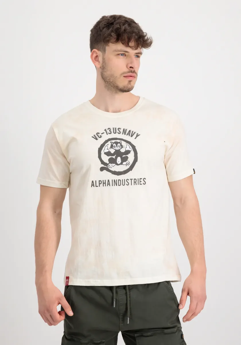 

Футболка Alpha Industries " Alpha Industries Мужчины - Футболки USN Cat T ", белый