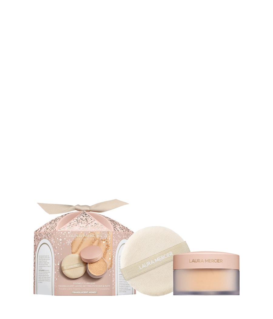 

Фиксирующая пудра LAURA MERCIER Divinely Flawless Translucent Loose Setting Powder & Puff, Honey, 29g