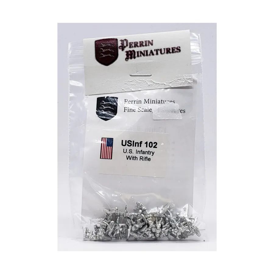 

Пехота США с винтовкой, WWII Miniatures - USA (10mm) (Perrin Miniatures)