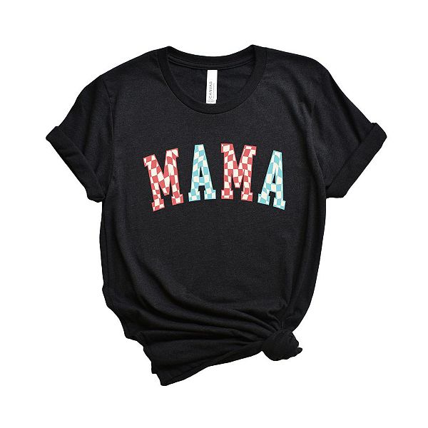 

Футболка с принтом в клетку Mama wavy Simply Sage Market, Black