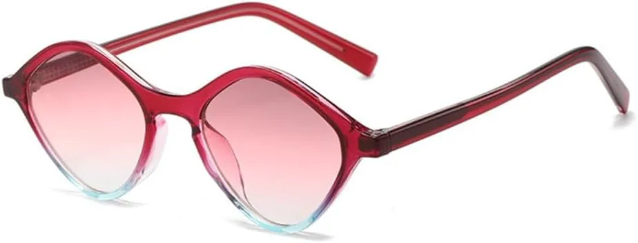 

Ретро-солнцезащитные очки в форме маленького многоугольника для женщин и мужчин, панк-очки, солнцезащитные очки с защитой от УФ-излучения UV400 LANGSER, Purple