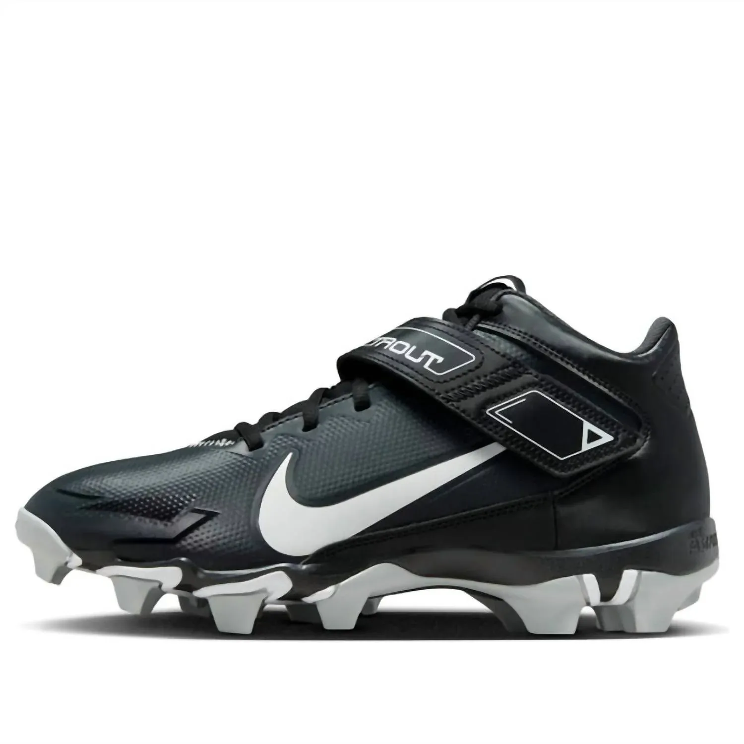 Мужские кроссовки Force Trout 8 Keystone в черно-бело-темно-сером цвете Nike — фото 2