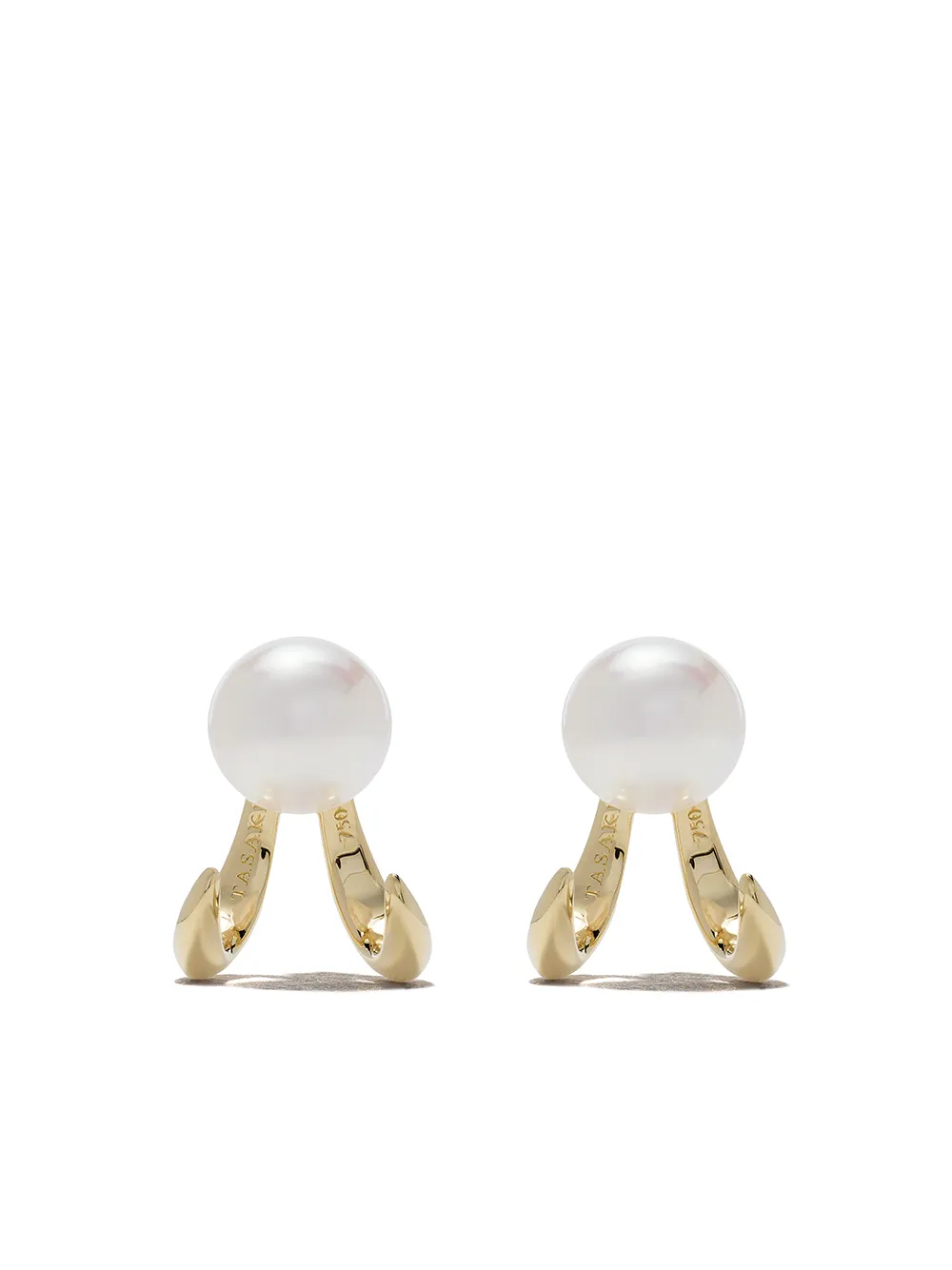 

Серьги Danger Fang из желтого золота с жемчугом TASAKI, золотой