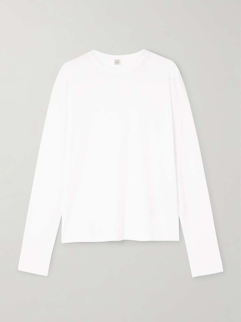 

Футболка из смеси лиоцелла, тенселя и органического хлопка Toteme, белый