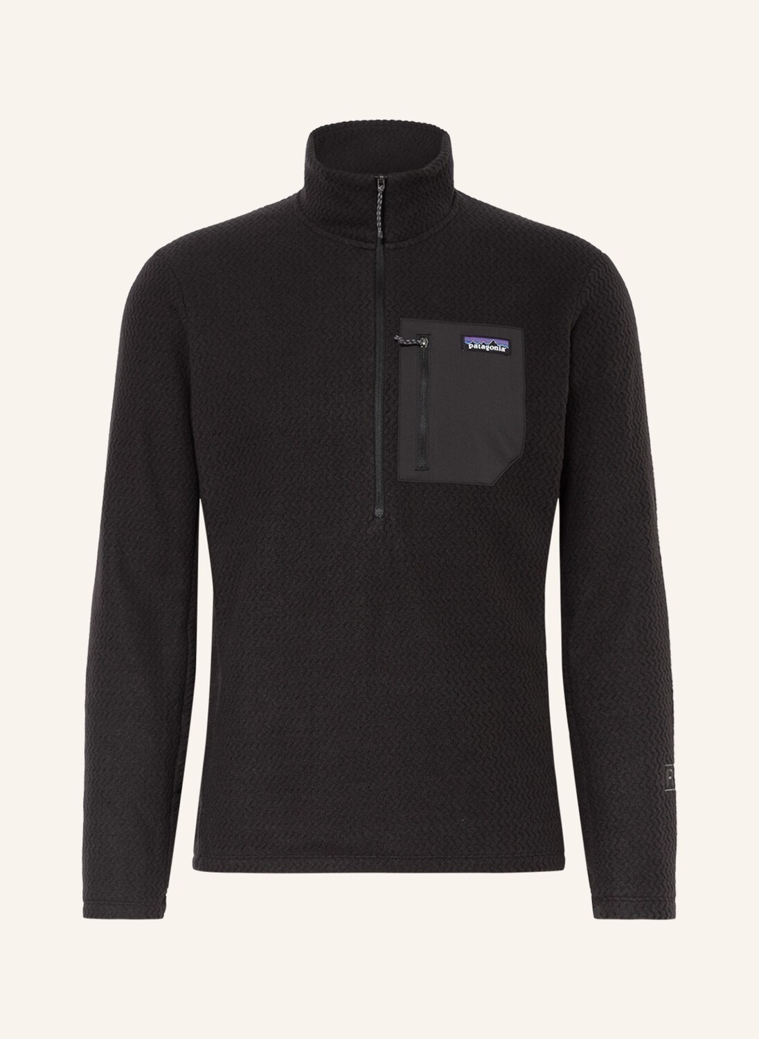 

Флисовый свитер r1 air patagonia, черный