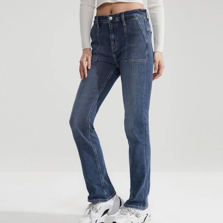 Женские джинсы Calvin Klein, цвет 1A4 - Denim navy — фото 4