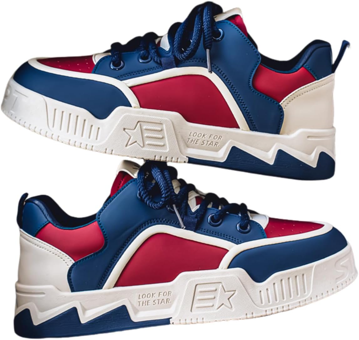 

Мужские кроссовки для бега и ходьбы, повседневные спортивные, в модном ретро стиле с контрастной расцветкой, противоскользящие и износостойкие Lexamen, синий