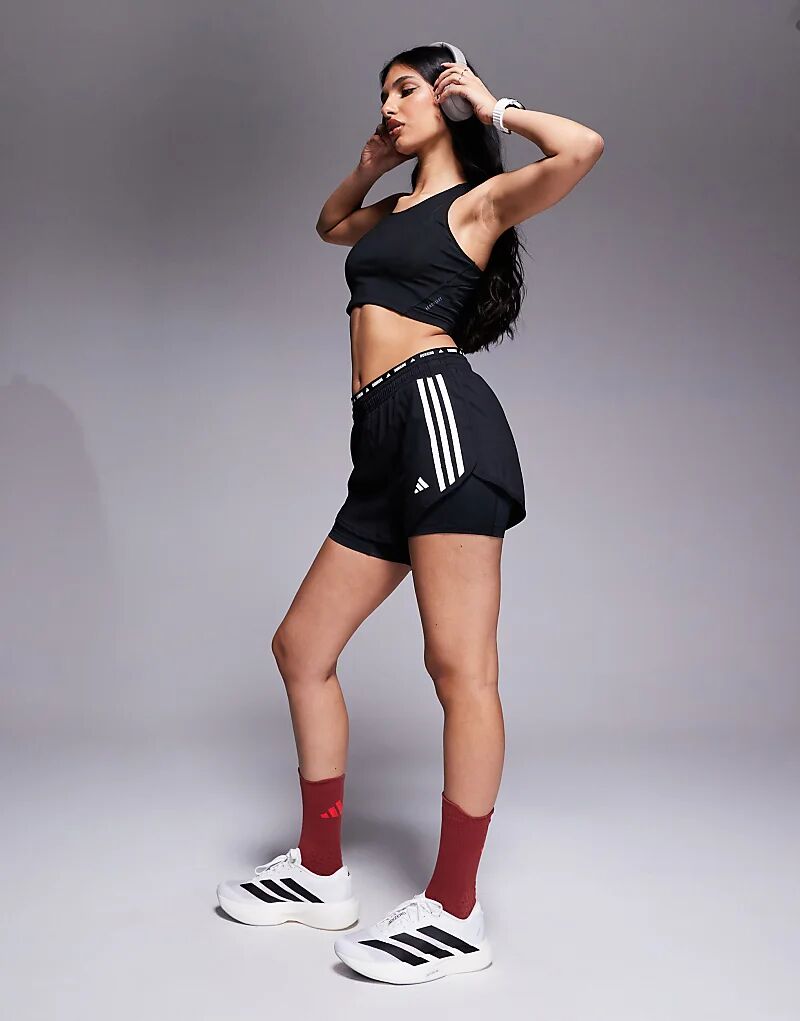 Кроссовки adidas Running Adizero EVO SL белого и черного цветов Adidas Performance — фото 3