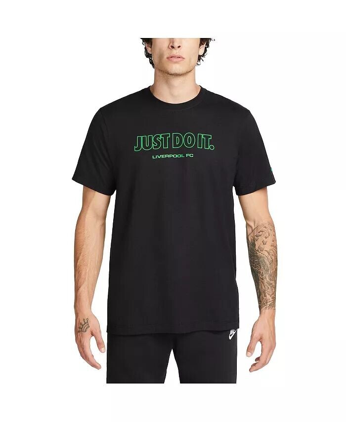 

Мужская черная футболка Liverpool Just Do It Nike