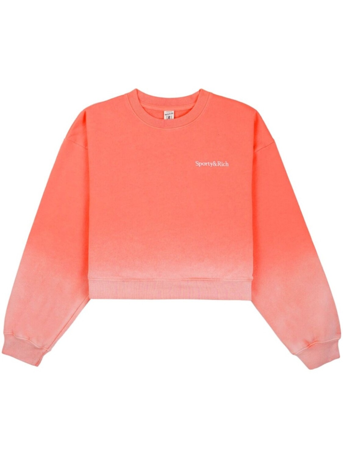 

Sporty & Rich толстовка с вышитым логотипом Dip Dye, розовый