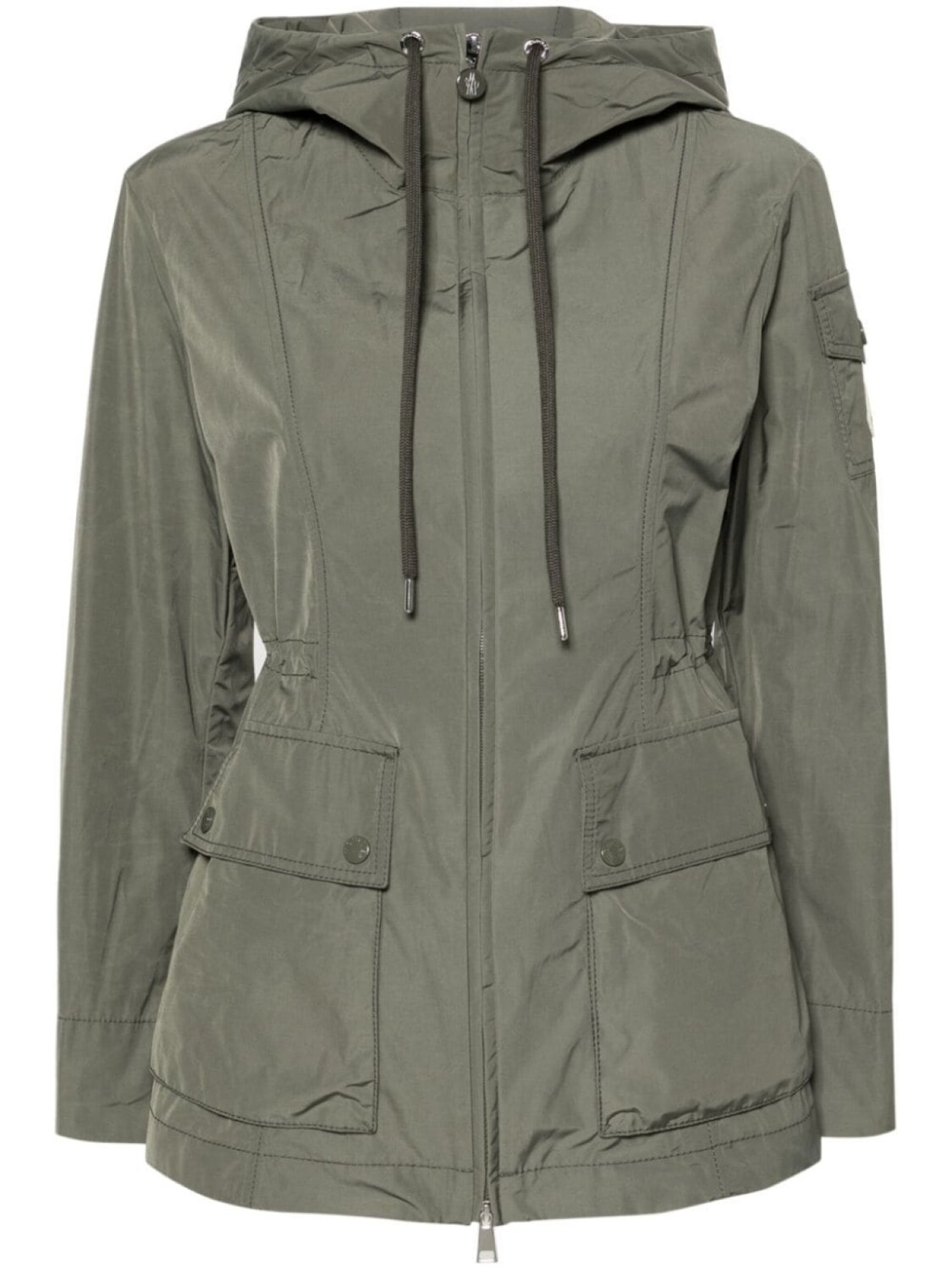 

Moncler короткая парка Leandro, зеленый