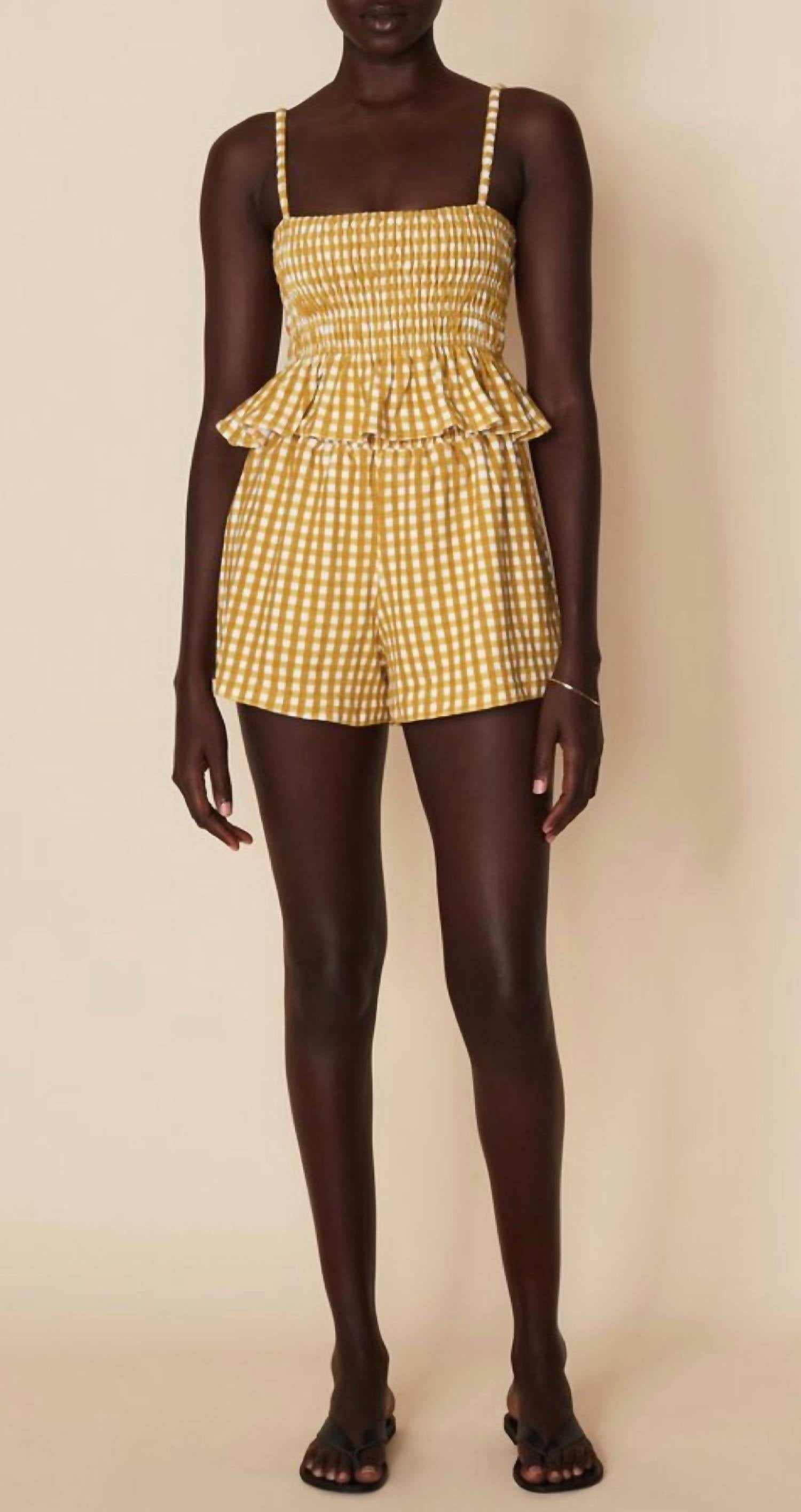 

Шорты Reggie в клетку Mari FAITHFULL THE BRAND, цвет mari check print