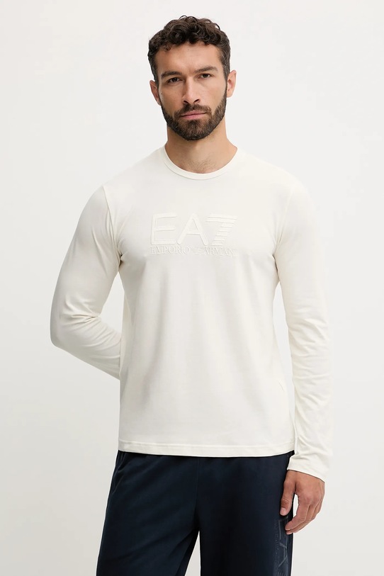 

Лонгслив Ea7 Emporio Armani, бежевый