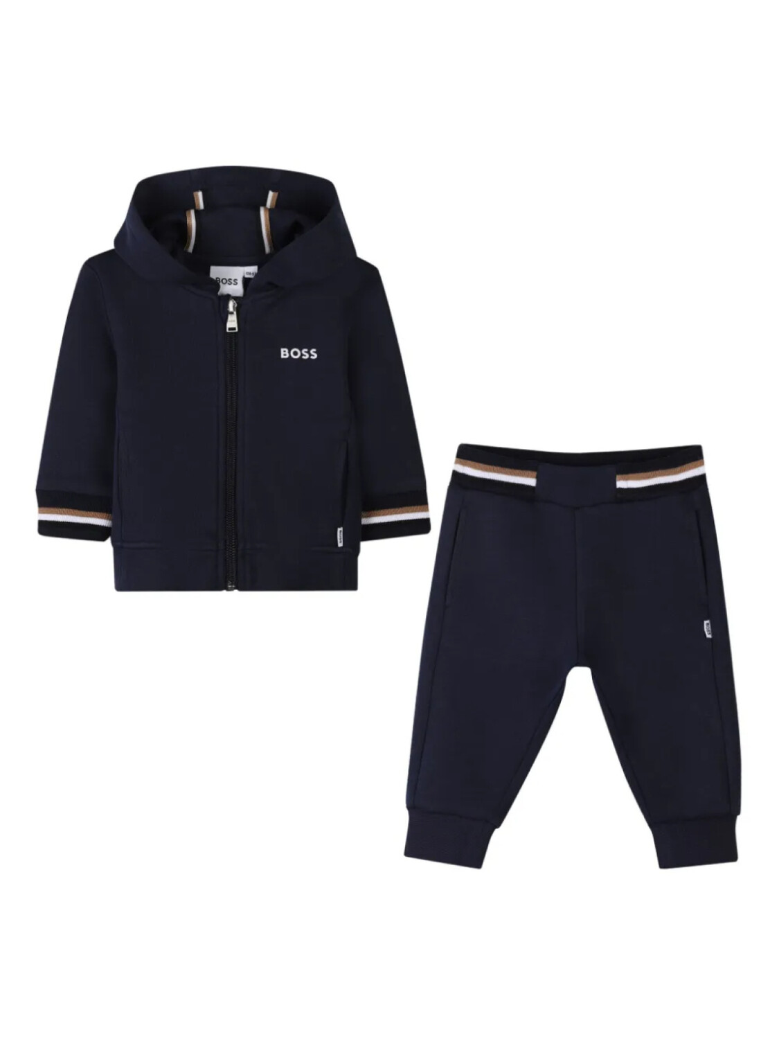 

BOSS Kidswear спортивный костюм с логотипом, синий