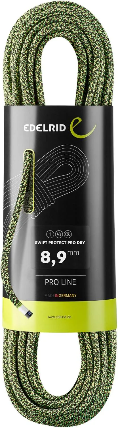 

Сухая веревка Swift Protect Pro 8.9 мм x 70 м Edelrid, Night/Green
