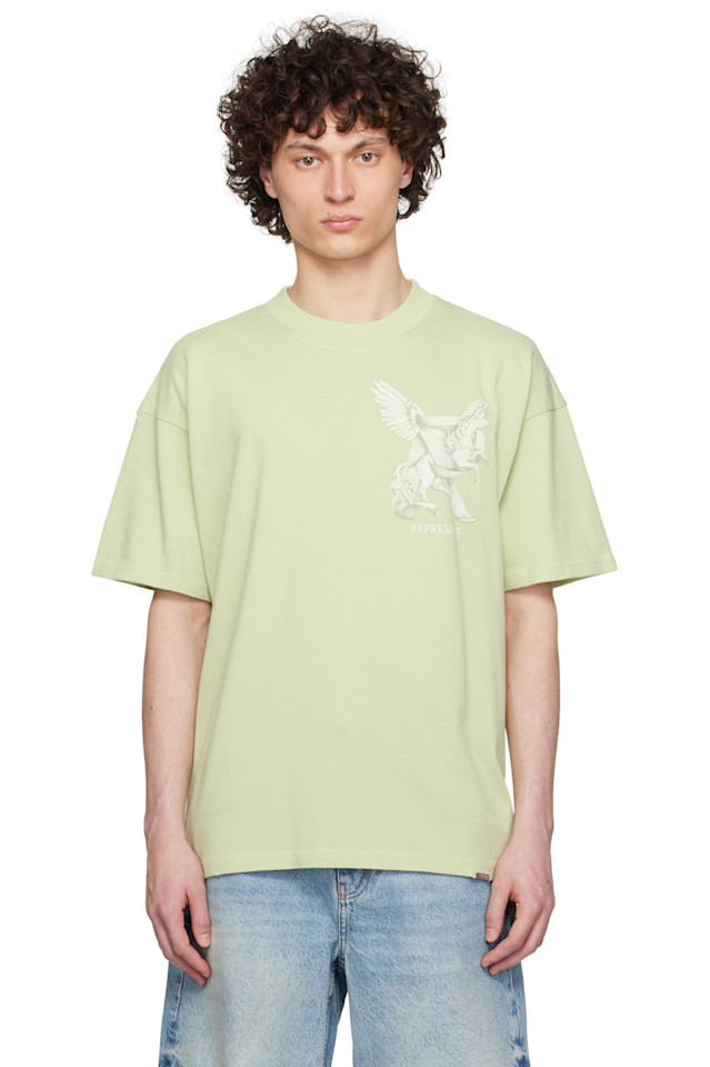 

Футболка «Элегантность в движении» Represent, цвет matcha