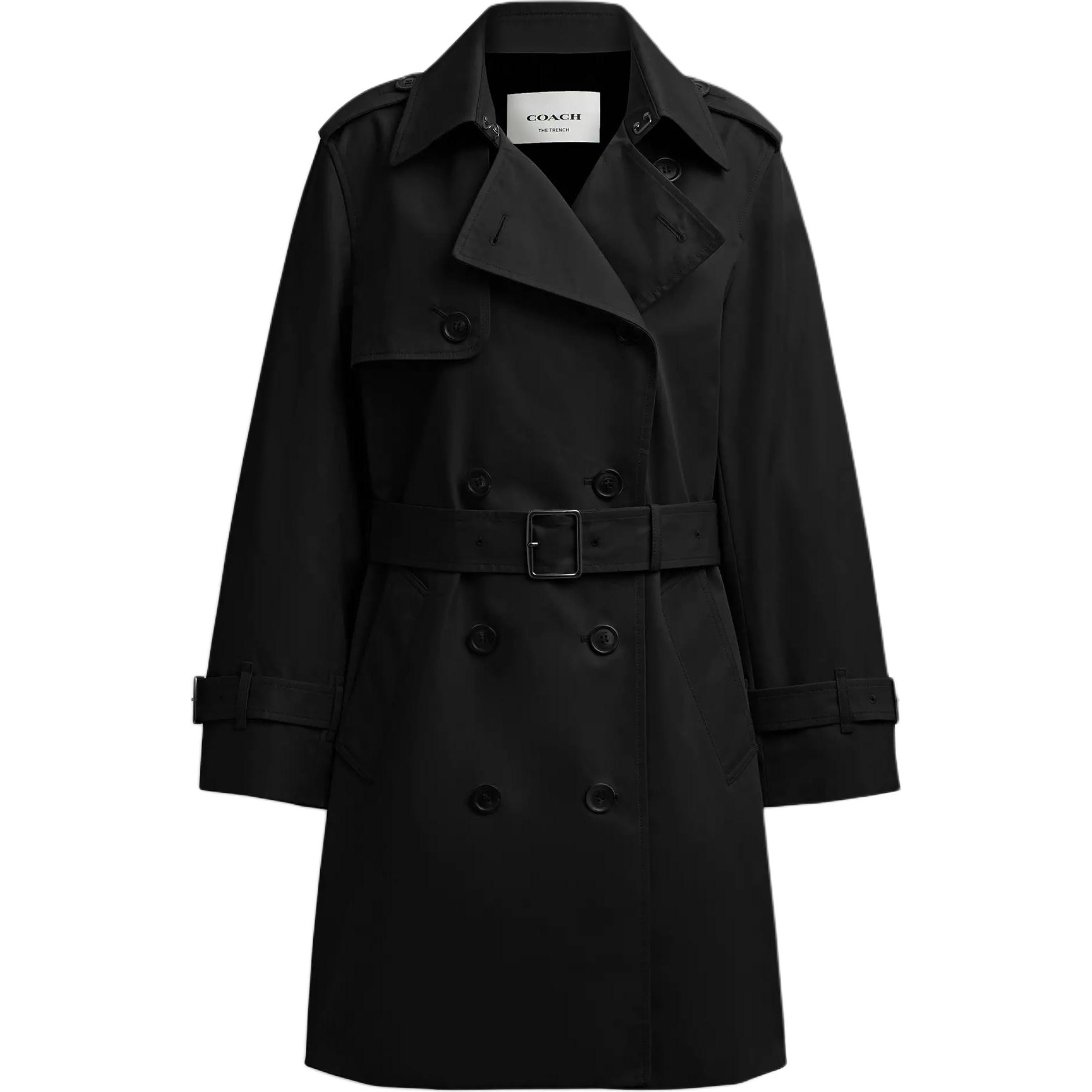 

COACH Женское черное пальто Black, Black