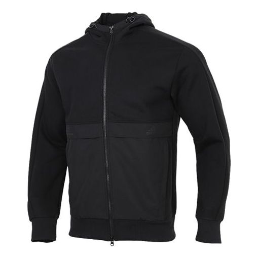 

Куртка adidas Th Jkt Kn Fabmx Splicing Big Pocket Hooded Jacket Black, черный