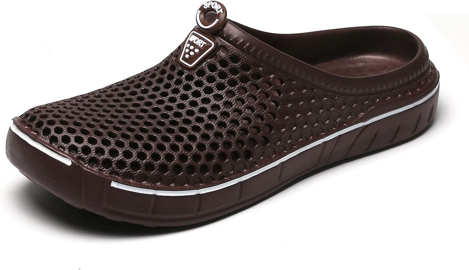 

Женские садовые сабо FLIOZY, мужские пляжные туфли для воды, тапочки-сандалии, дышащие повседневные легкие уличные прогулочные туфли, унисекс, коричневый